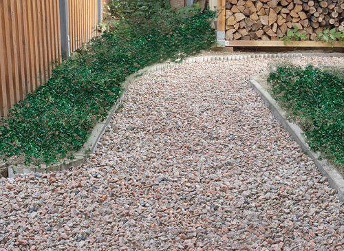 vialetto in giardino da realizzare con sottofondo e ghiaietto