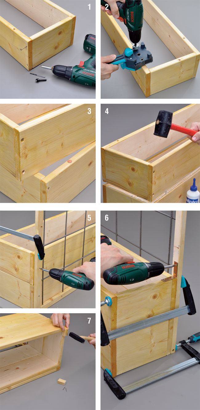 Costruire Una Fioriera Con Spalliera Di Legno